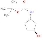 Carbamic acid, (3-hydroxycyclopentyl)-, 1,1-dimethylethyl ester, (1S-trans)-