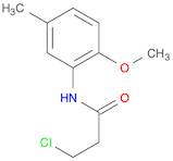 3-Chloro-N-(2-methoxy-5-methylphenyl)propanamide