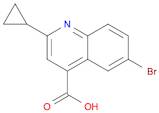 6-BROMO-2-CYCLOPROPYLQUINOLINE-4-CARBOXYLIC ACID