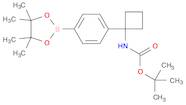 tert-butyl 1-(4-(4,4,5,5-tetraMethyl-1,3,2-dioxaborolan-2-yl)phenyl)cyclobutylcarbaMate