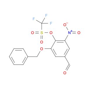 2-(Benzyloxy)-4-formyl-6-nitrophenyl trifluoromethanesulfonate