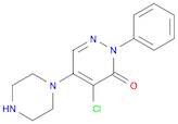 4-CHLORO-2-PHENYL-5-PIPERAZINOPYRIDAZIN-3(2H)-ONE