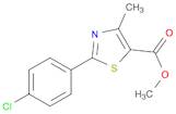 Methyl 2-(4-chlorophenyl)-4-methyl-1,3-thiazole-5-carboxylate