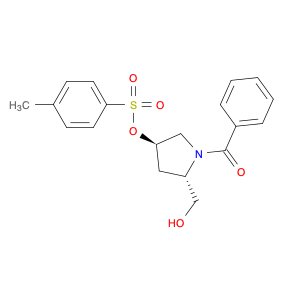 (3R,5S)-1-Benzoyl-5-(hydroxymethyl)pyrrolidin-3-yl 4-methylbenzenesulfonate