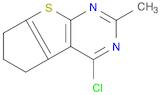 4-CHLORO-2-METHYL-6,7-DIHYDRO-5H-CYCLOPENTA[4,5]THIENO[2,3-D]PYRIMIDINE