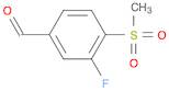 3-FLUORO-4-(METHYLSULFONYL)-BENZALDEHYDE