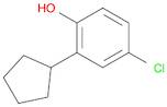 Phenol,4-chloro-2-cyclopentyl-