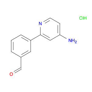 3-(4-aminopyridin-2-yl)benzaldehyde HCl