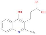 3-Quinolinepropanoicacid, 4-hydroxy-2-methyl-