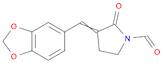 1-Pyrrolidinecarboxaldehyde, 3-(1,3-benzodioxol-5-ylmethylene)-2-oxo-