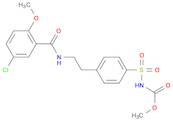 methyl N-[4-[2-[(5-chloro-2-methoxy-benzoyl)amino]ethyl]phenyl]sulfonylcarbamate