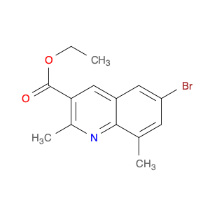 6-Bromo-2,8-dimethylquinoline-3-carboxylic acid ethyl ester