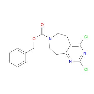 Benzyl 2,4-dichloro-8,9-dihydro-5H-pyrimido-[4,5-d]azepine-7(6H)-carboxylate