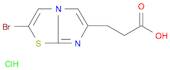 3-(2-BroMoiMidazo[2,1-b]thiazol-6-yl)propanoic acid HCl