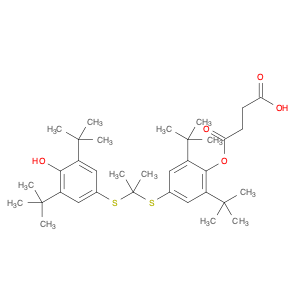 Butanedioic acid,1-[4-[[1-[[3,5-bis(1,1-dimethylethyl)-4-hydroxyphenyl]thio]-1-methylethyl]thio]-2…