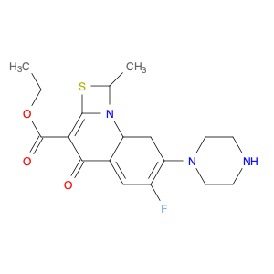 Ethyl 6-fluoro-1-methyl-4-oxo-7-(piperazin-1-yl)-1,4-dihydro-[1,3]thiazeto[3,2-a]quinoline-3-carbo…