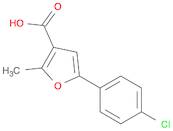 5-(4-CHLOROPHENYL)-2-METHYL-3-FUROIC ACID