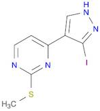 4-(3-iodo-1H-pyrazol-4-yl)-2-(methylthio)pyrimidine