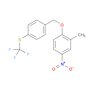 (4-((2-Methyl-4-nitrophenoxy)methyl)phenyl)(trifluoromethyl)sulfane