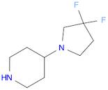 4-(3,3-Difluoropyrrolidin-1-yl)piperidine