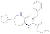 (S)-Ethyl 2-(((2S,6R)-5-oxo-2-(thiophen-2-yl)-1,4-thiazepan-6-yl)amino)-4-phenylbutanoate