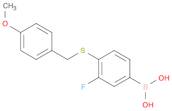 3-Fluoro-4-(4-methoxybenzylthio)phenylboronic acid