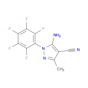 5-Amino-3-methyl-1-(perfluorophenyl)-1H-pyrazole-4-carbonitrile