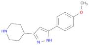 4-[5-(4-METHOXYPHENYL)-1H-PYRAZOL-3-YL]PIPERIDINE