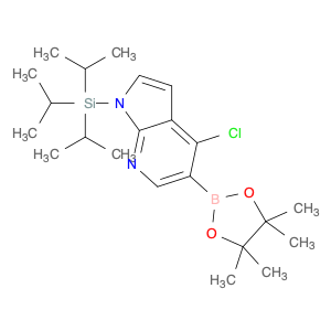 4-CHLORO-1-(TRIISOPROPYLSILYL)-1H-PYRROLO[2,3-B]PYRIDINE-5-BORONIC ACID PINACOL ESTER