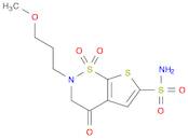 2-(3-Methoxypropyl)-4-oxo-3,4-dihydro-2H-thieno[3,2-e][1,2]thiazine-6-sulfonamide 1,1-dioxide