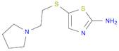 5-(2-(pyrrolidin-1-yl)ethylthio)thiazol-2-amine