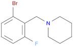 1-[(2-Bromo-6-fluorophenyl)methyl]piperidine