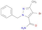 1-Benzyl-4-bromo-3-methyl-1H-pyrazole-5-carboxamide