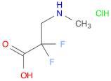 2,2-Difluoro-3-(methylamino)propanoic acid hydrochloride