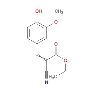 ethyl (2E)-2-cyano-3-(4-hydroxy-3-methoxyphenyl)prop-2-enoate