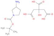 tert-Butyl 3-aminopyrrolidine-1-carboxylate 2-hydroxypropane-1,2,3-tricarboxylate