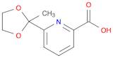 6-(2-Methyl-1,3-dioxolan-2-yl)-2-pyridinecarboxylic acid