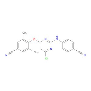 4-((6-Chloro-2-((4-cyanophenyl)amino)pyrimidin-4-yl)oxy)-3,5-dimethylbenzonitrile