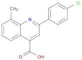 4-quinolinecarboxylic acid, 2-(4-chlorophenyl)-8-methyl-