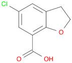 7-Benzofurancarboxylic acid, 5-chloro-2,3-dihydro-