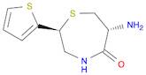 (2S,6R)-6-Amino-2-(thiophen-2-yl)-1,4-thiazepan-5-one