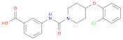 Benzoicacid, 3-[[[4-(2-chlorophenoxy)-1-piperidinyl]carbonyl]amino]-