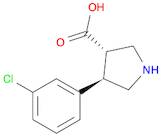 (3R,4S)-4-(3-Chlorophenyl)pyrrolidine-3-carboxylic acid