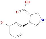 (3S,4R)-4-(3-BROMOPHENYL)PYRROLIDINE-3-CARBOXYLIC ACID