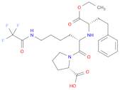 (S)-1-((S)-2-(((S)-1-Ethoxy-1-oxo-4-phenylbutan-2-yl)amino)-6-(2,2,2-trifluoroacetamido)hexanoyl...