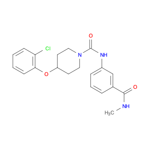 1-Piperidinecarboxamide,4-(2-chlorophenoxy)-N-[3-[(methylamino)carbonyl]phenyl]-