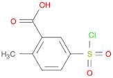 Benzoic acid, 5-(chlorosulfonyl)-2-methyl- (9CI)