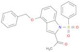 1-(4-(benzyloxy)-1-(phenylsulfonyl)-1H-indol-2-yl)ethanone