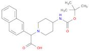 2-(4-((tert-Butoxycarbonyl)amino)piperidin-1-yl)-2-(naphthalen-2-yl)acetic acid