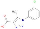 1-(3-Chlorophenyl)-5-methyl-1H-1,2,3-triazole-4-carboxylic acid